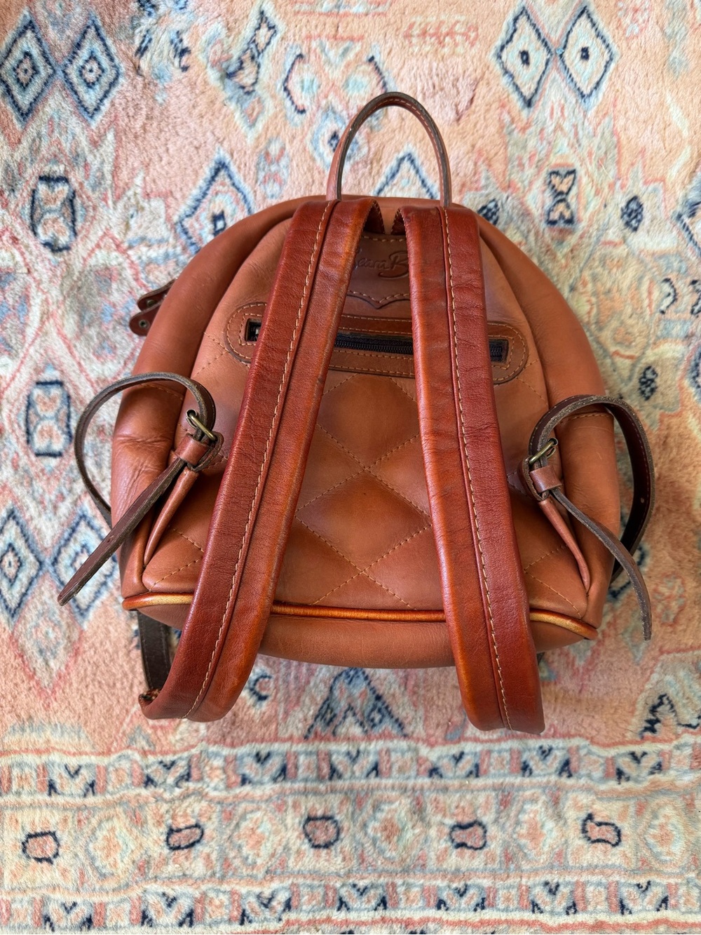 Beara Beara Leather Backpack - Brown - Picture 2 of 7
